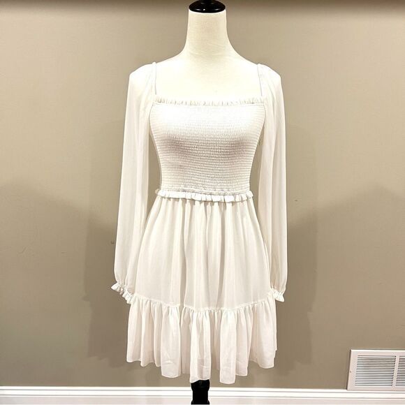 White flowy mesh dress from Wilfred - Picture 1 of 7